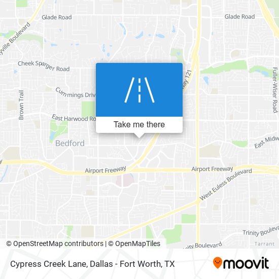 Cypress Creek Lane map