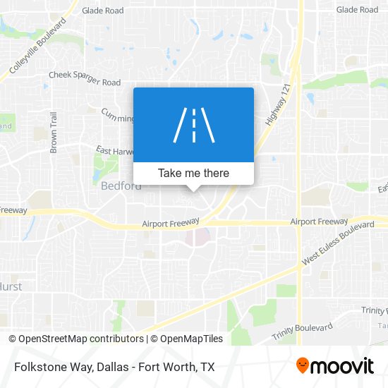 Folkstone Way map