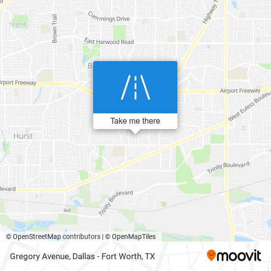Gregory Avenue map