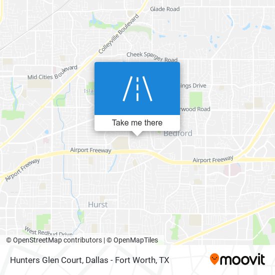 Hunters Glen Court map