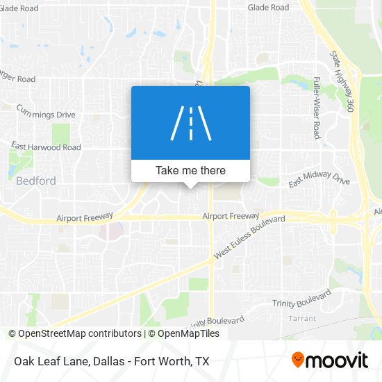 Oak Leaf Lane map
