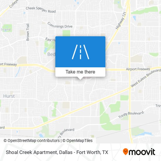 Shoal Creek Apartment map