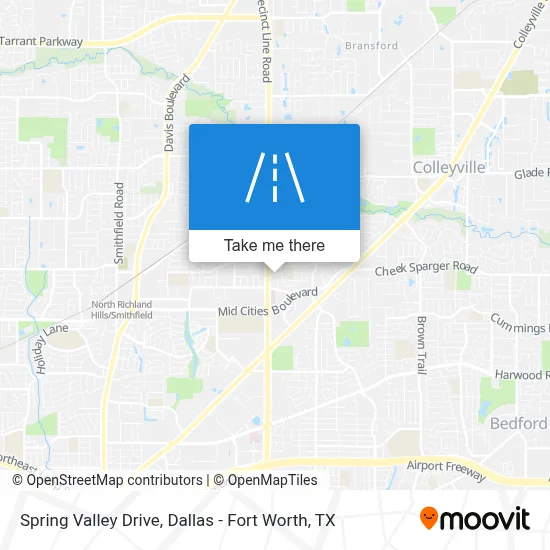 Spring Valley Drive map