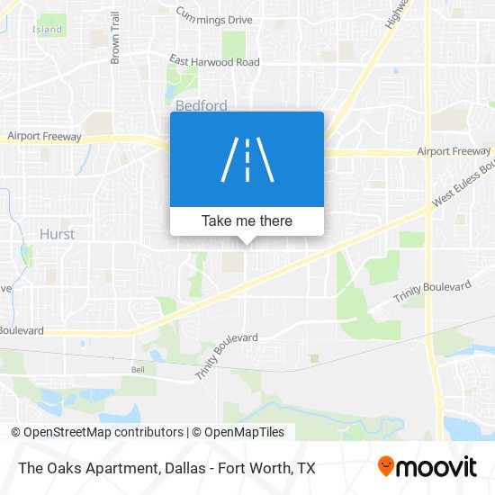 The Oaks Apartment map