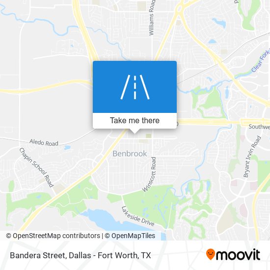Bandera Street map