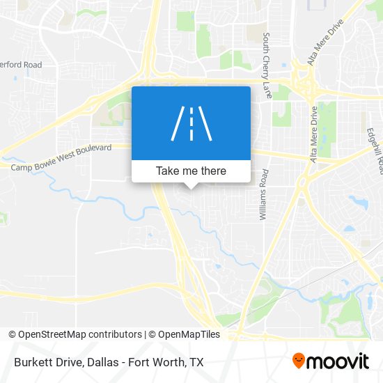 Burkett Drive map