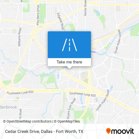 Cedar Creek Drive map
