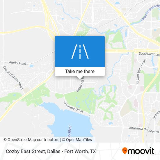Cozby East Street map