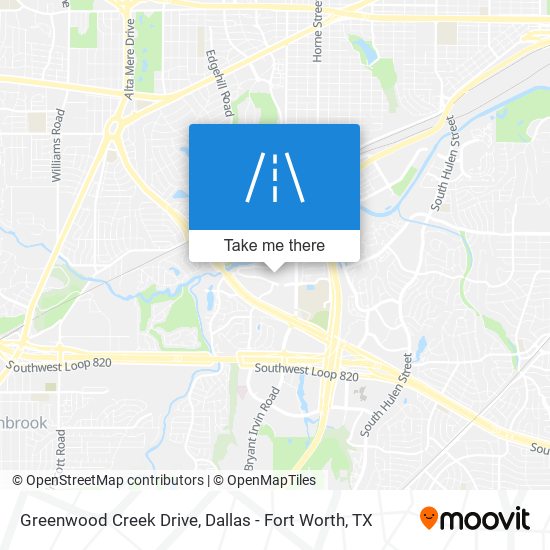 Greenwood Creek Drive map