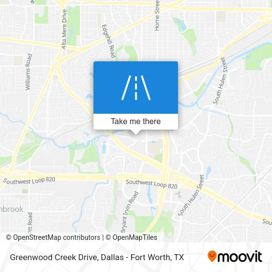 Greenwood Creek Drive map