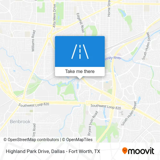 Highland Park Drive map