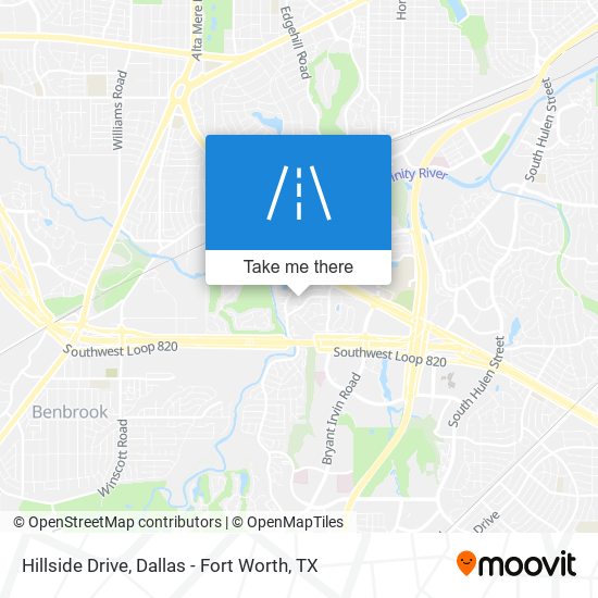 Hillside Drive map