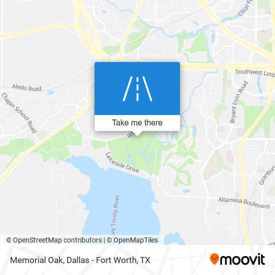 Memorial Oak map