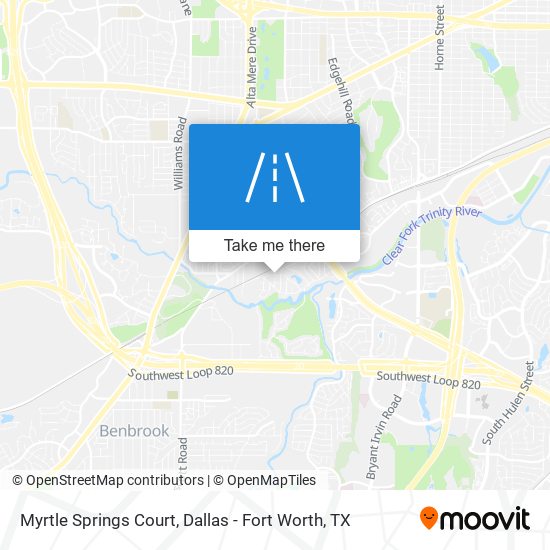 Mapa de Myrtle Springs Court