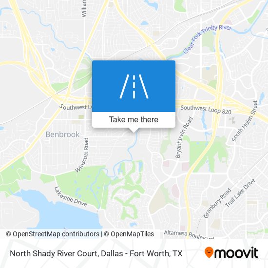 North Shady River Court map