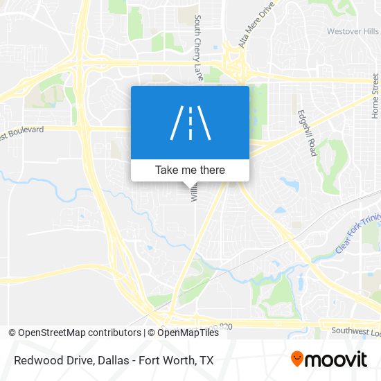 Redwood Drive map