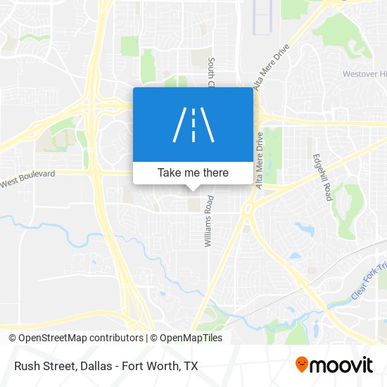 Mapa de Rush Street