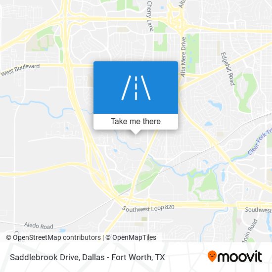 Saddlebrook Drive map