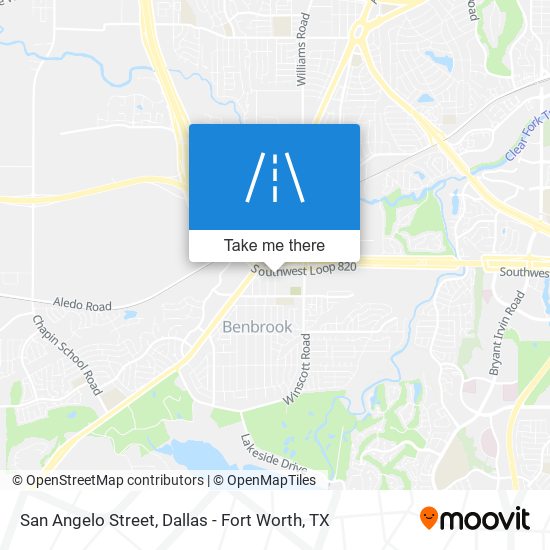 Mapa de San Angelo Street