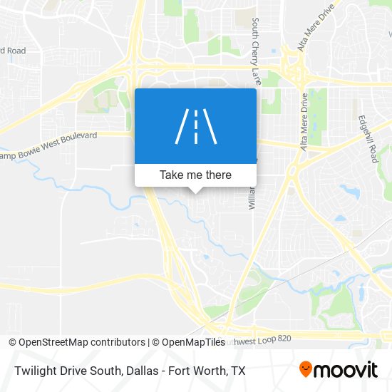 Twilight Drive South map