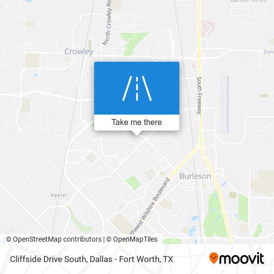 Cliffside Drive South map