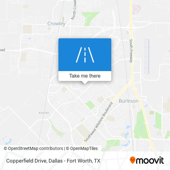 Copperfield Drive map