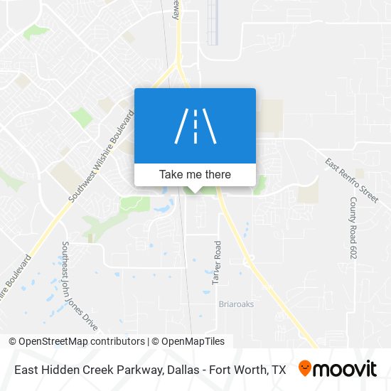 East Hidden Creek Parkway map