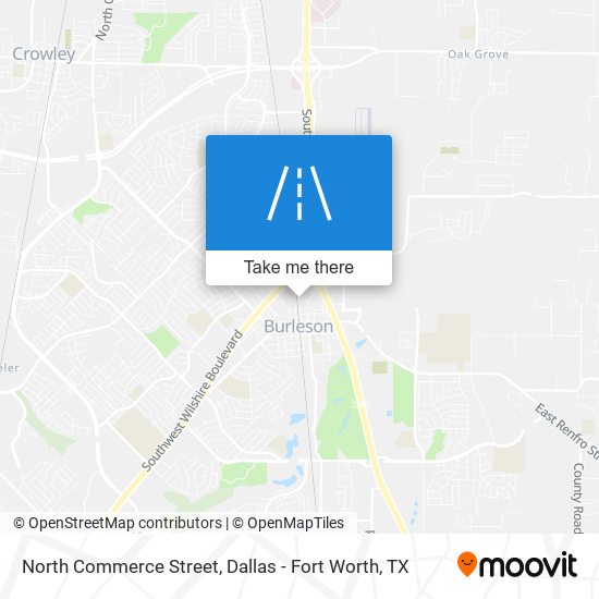 North Commerce Street map