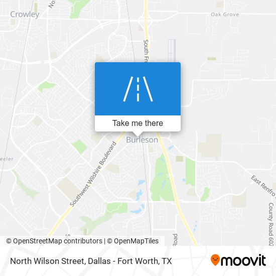 North Wilson Street map