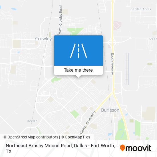 Northeast Brushy Mound Road map
