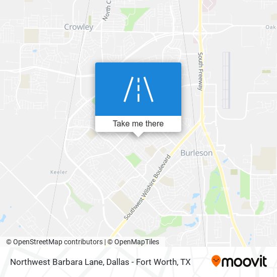 Northwest Barbara Lane map