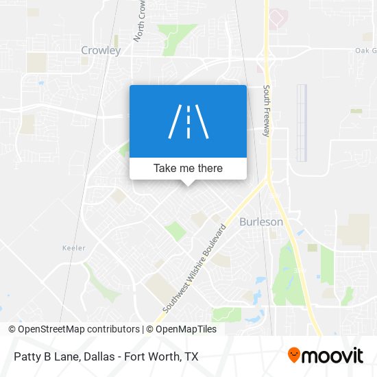 Patty B Lane map