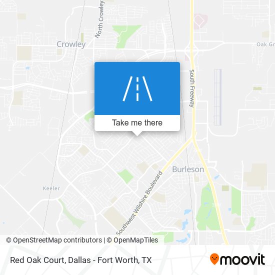 Red Oak Court map