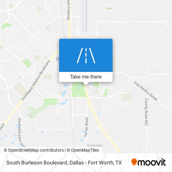 South Burleson Boulevard map