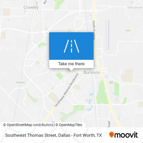 Southwest Thomas Street map