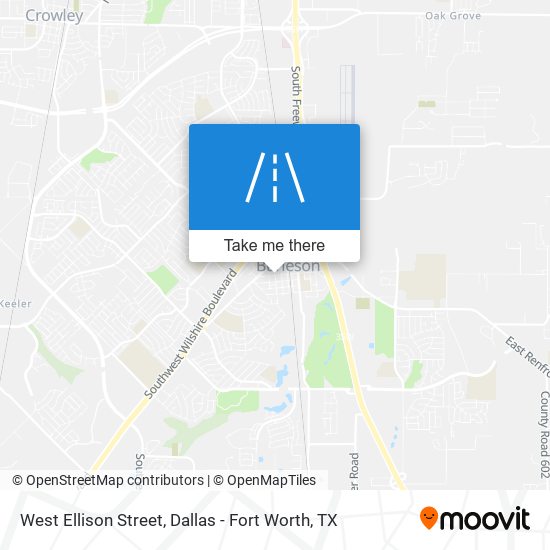 West Ellison Street map