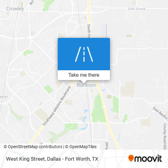West King Street map