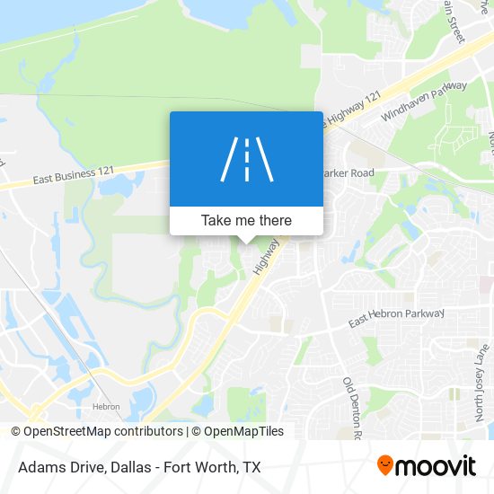 Adams Drive map