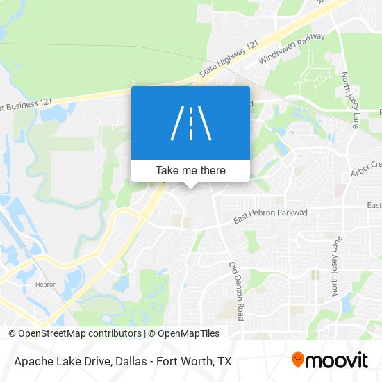 Apache Lake Drive map