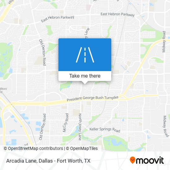 Mapa de Arcadia Lane