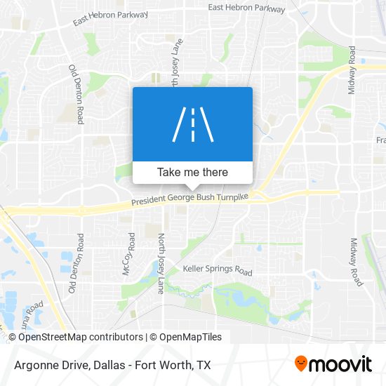 Argonne Drive map