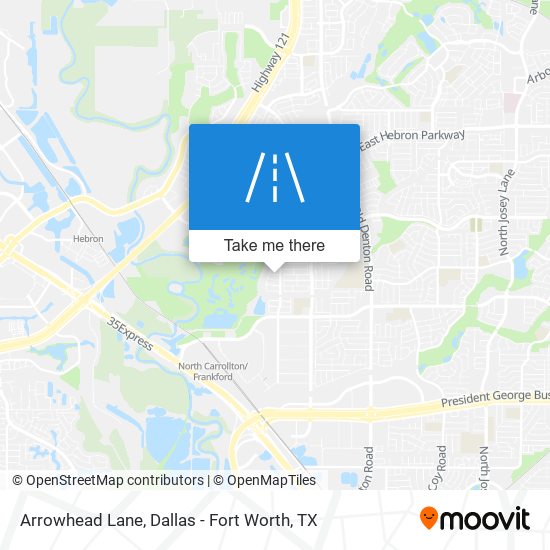 Mapa de Arrowhead Lane