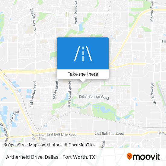 Artherfield Drive map