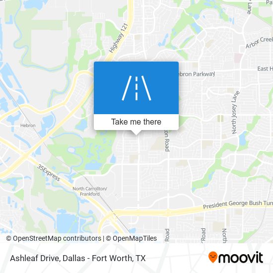 Ashleaf Drive map