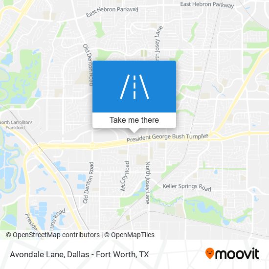 Avondale Lane map