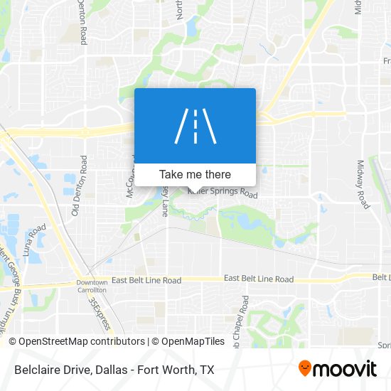 Belclaire Drive map