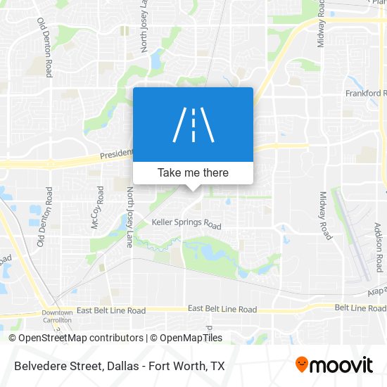Belvedere Street map