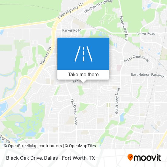 Black Oak Drive map
