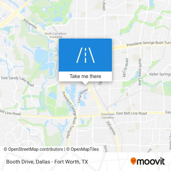 Booth Drive map
