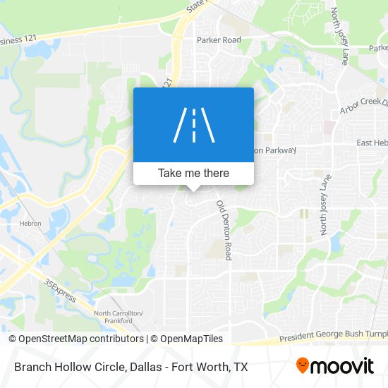 Branch Hollow Circle map